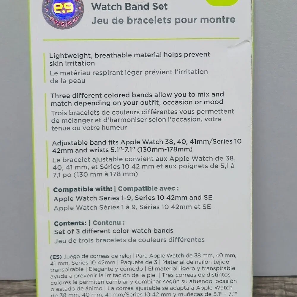 PureGear Watch Band Set Apple Watch (38/40/41mm) Fabric
